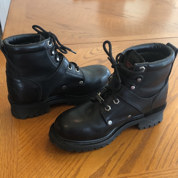 EUC Womens Harley Davidson boots size 6 1/2 - Picture 3 of 7